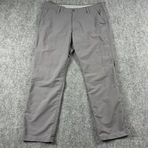 Under Armour Golf Pants Mens 38x32 Gray Loose Fit Performance Chino Trousers